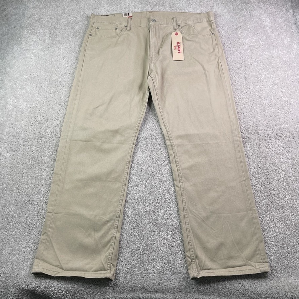 NEW Levis 559 Pants Mens 40x30 Tan Khaki Relaxed Straight Twill Chino NWTโ